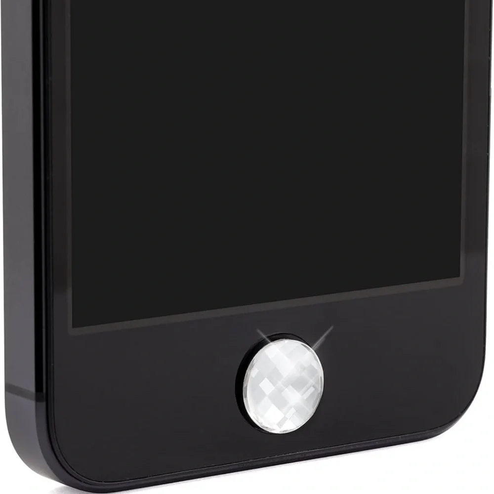 White Diamond 2 in 1 Crystal Home Button